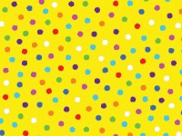 Multi Coloured Dots on Yellow